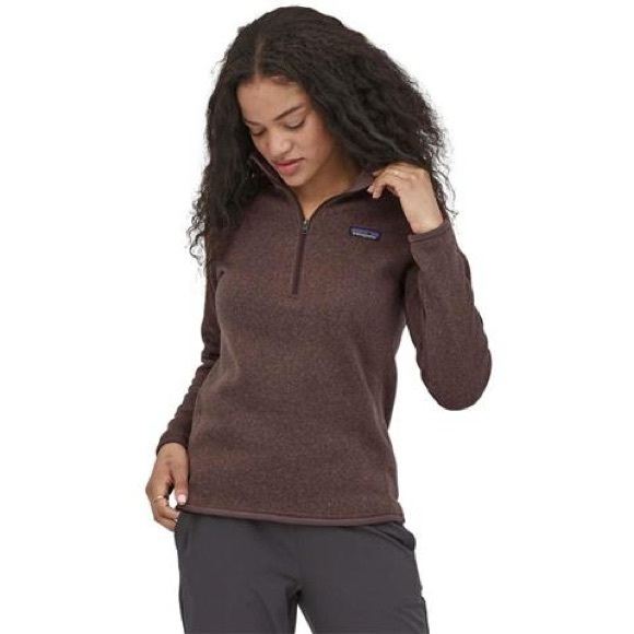 Patagonia Like New 1/4 Zip Better Sweater Sz M Dusky Brown - Picture 1 of 9